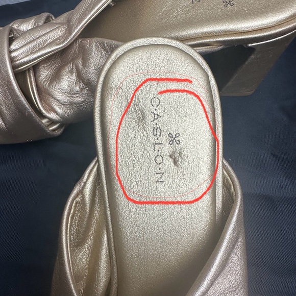 Caslon Laurette Metallic Gold Sandal Sz 8.5 - Picture 9 of 10